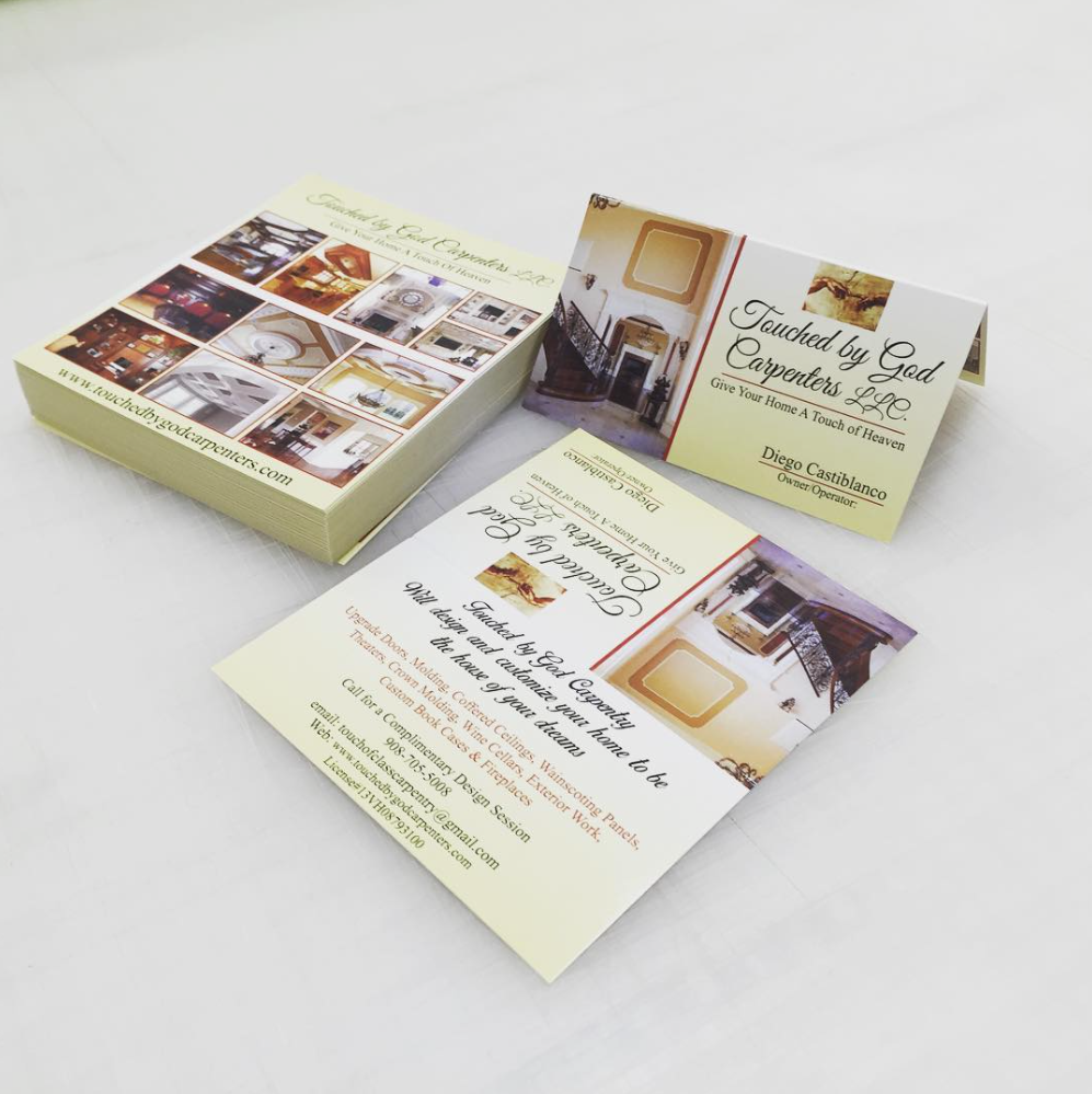 Fold Over Business Cards